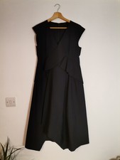 COS Black Layered Draped Cap