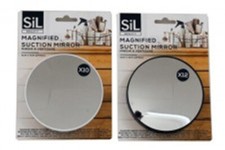 10x or 12x Magnifying Make Up Eyebrow 9cm Mirror With Suction Cups Travel UK