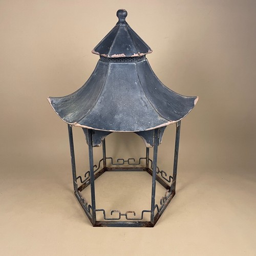 Metal garden sculpture - sculpture, pagoda