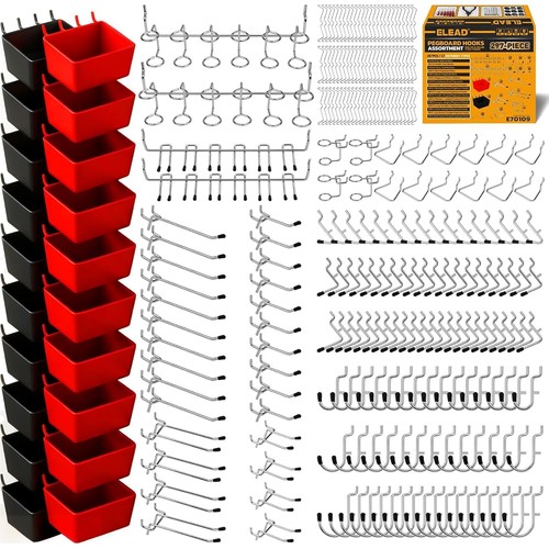 297 piece pegboard hooks - 297,