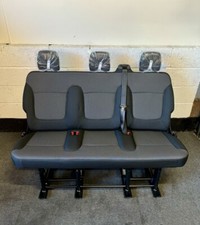 Renault Trafic Vauxhall Vivaro Rear Bench Seat+ Bolts+ Seat Belts 3rd Row New