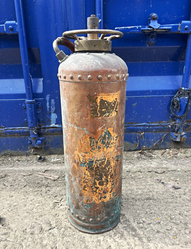 Vintage fire extinguisher - fire, with