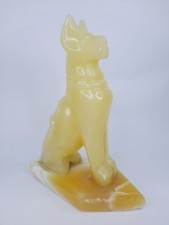 RARE ANCIENT EGYPTIAN ANTIQUITIES Statue Large Stone Alabaster Cat Bastet