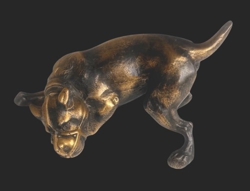 Vienna bronze dog with - bronze,
