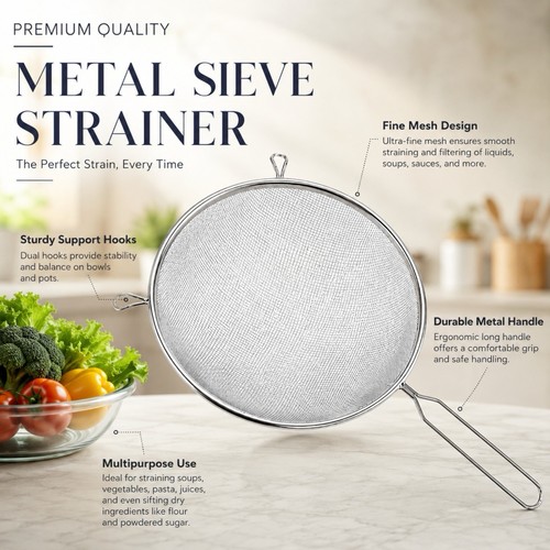 Metal sieve strainer mesh - metal,