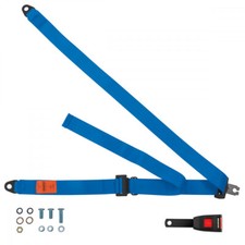 Front Static Seat Belt For Mazda E2200 Van 1984 Shape Blue