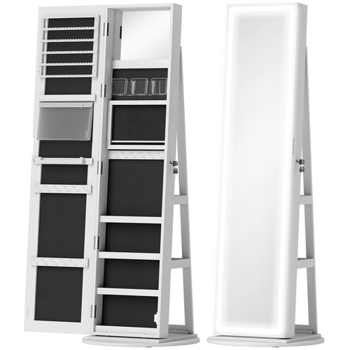 White jewellery cabinet with - white,
