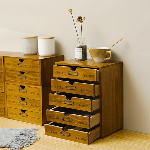 Vintage wooden drawers storage - vintage,