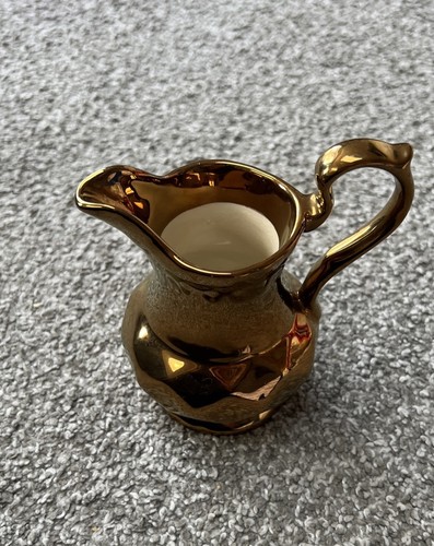 Wade gold lustre jug - gold, vintage