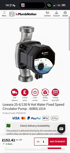 Lowara ecocirc 130 - m, n