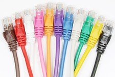 Cat5 ethernet cable lead for broadband internet connect bt sky router to tv LOT