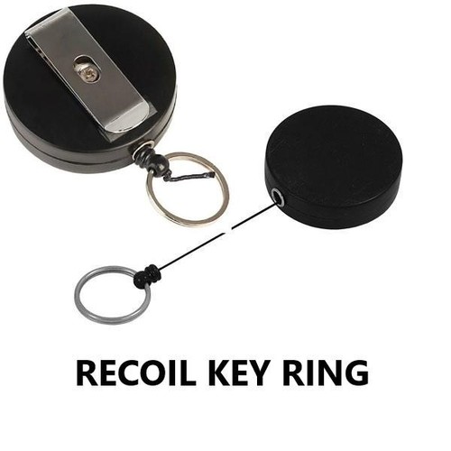 Recoil key ring retractable - key,