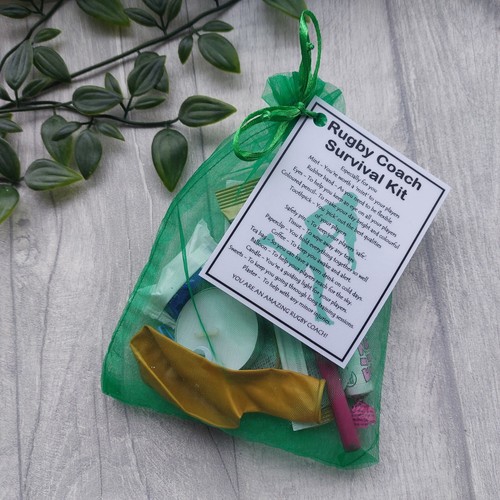 Rugby coach survival kit gift - rugby,