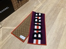 Stunning Large Logo Wool Burberry Scarf In Box And Wrapping New ! RRP £575