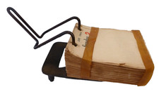 Antique Iron DESK CALENDAR Pat Pending 1800s  A.A. WEEKS