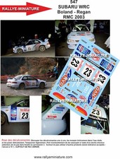 DECALS 1/24 REF 0547 SUBARU