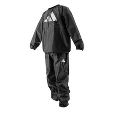 adidas Sauna Suit Boxing Sweatsuit Weight Loss Fitness MMA Weight Cutting Black