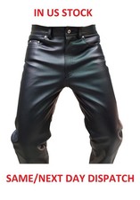 Mens Biker Jeans Real Black Or