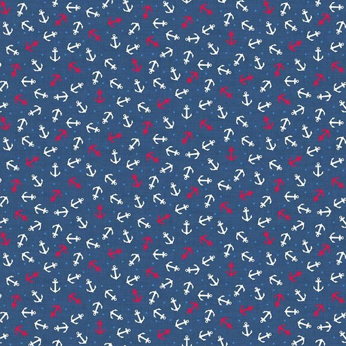 Nautical cotton fabric - nautical, range