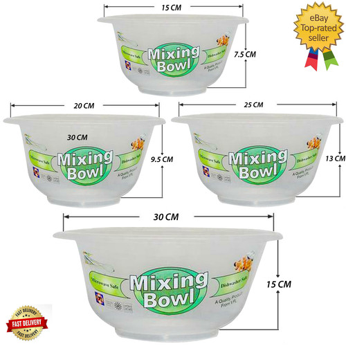 Plastic mixing bowls clear - mixing,