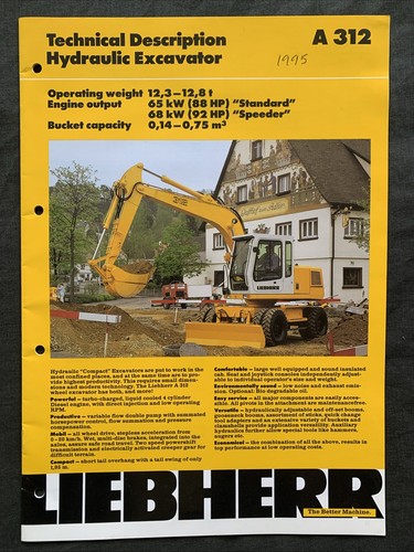 Liebherr a312 hydraulic - liebherr,