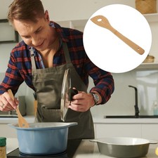  Mixing Hole Stirrer Wood Stirrers for Coffee Wooden Spoon with Cooking