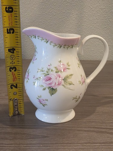 Pink roses creamer - pink, by