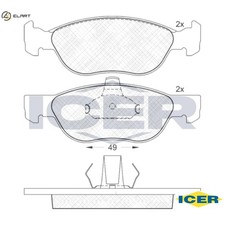 BRAKE PAD SET DISC BRAKE