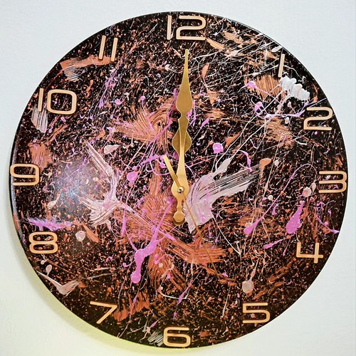 Handcrafted vinyl record - handcrafted, clock