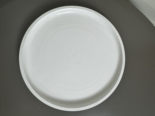 Classic white porcelain pizza - white,