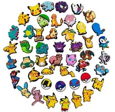 12/24pcs Pokemon Croc Charms Mega Value Bundle Kids Shoe Accessories Fun Trendy