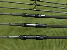 "New" 3 Harrison Arrowflyte 12ft 3lb 6oz Carp Rods ALPS Seats 50mm Guides-Black