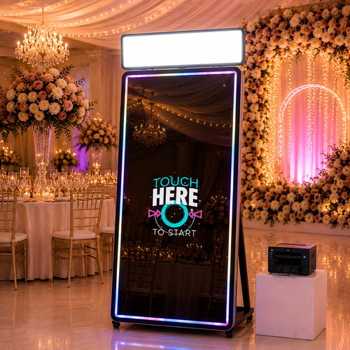 Mirror photo booth wedding - booth,