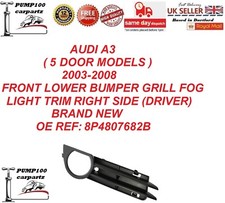 BUMPER GRILLE FOR AUDI A3