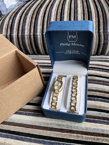 Philip mercier gold tone watch - tone,