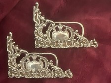 Horton & Allday Solid Silver Card/Menu Holders - Antique 1893