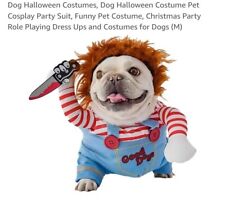 Halloween Pet Fancy Dress Cosplay Costume Chucky Clothes Outfits for Dogs Cats▪
