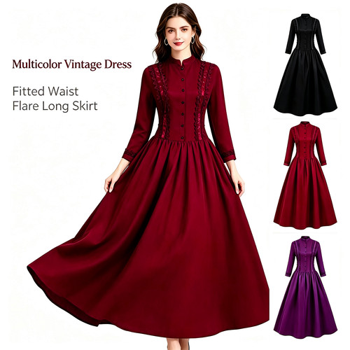 Victorian gothic maxi dress - victorian,