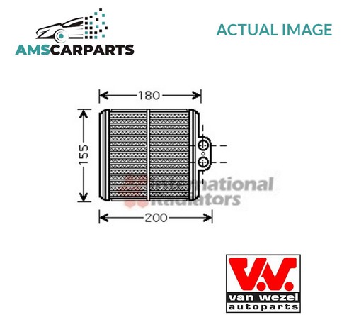 Heater radiator exchanger lhd - radiator,