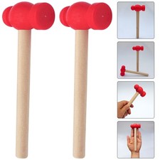 2pcs Hammer Toy Children Mini Hammer Toy Kids Hammer Toy Photo Prop Hammer