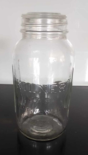 Vintage kilner jar with - with, glass