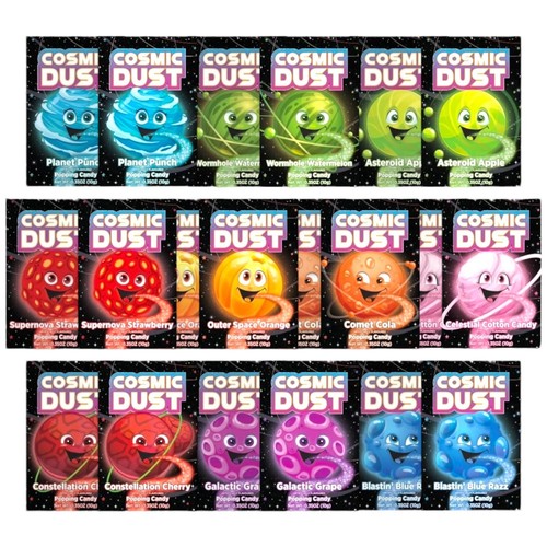 Cosmic dust popping - candy,