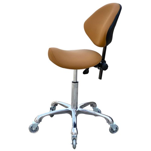Medical saddle stool with - medical, back