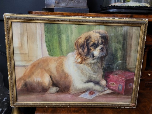 Antique english painting a - antique,