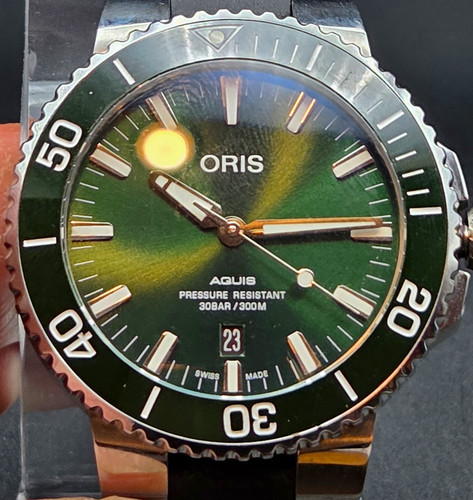 Oris aquis date 5mm - oris, 43.5mm