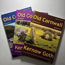 X 3 Old Cornwall magazine