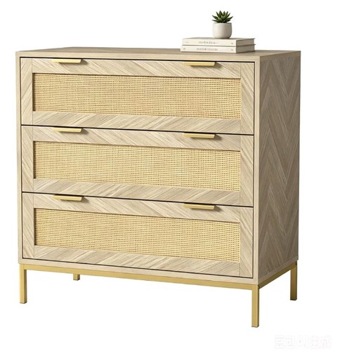 Rattan bedroom dresser chest - bedroom,