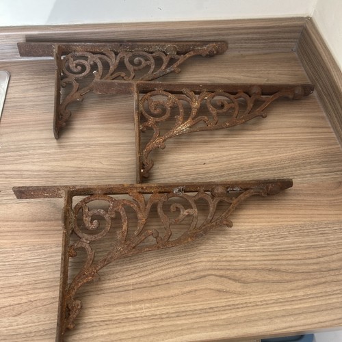 Vintage cast iron wall shelf - vintage,