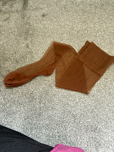 1940 tan seamed - tan, stockings