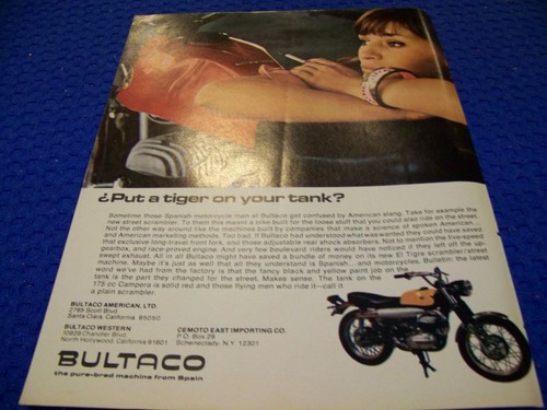 1968 bultaco tigre - el,